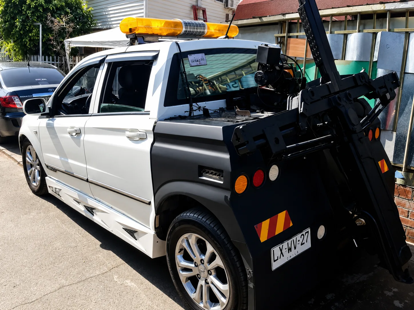 grúa de arrastre para rescates en edificios